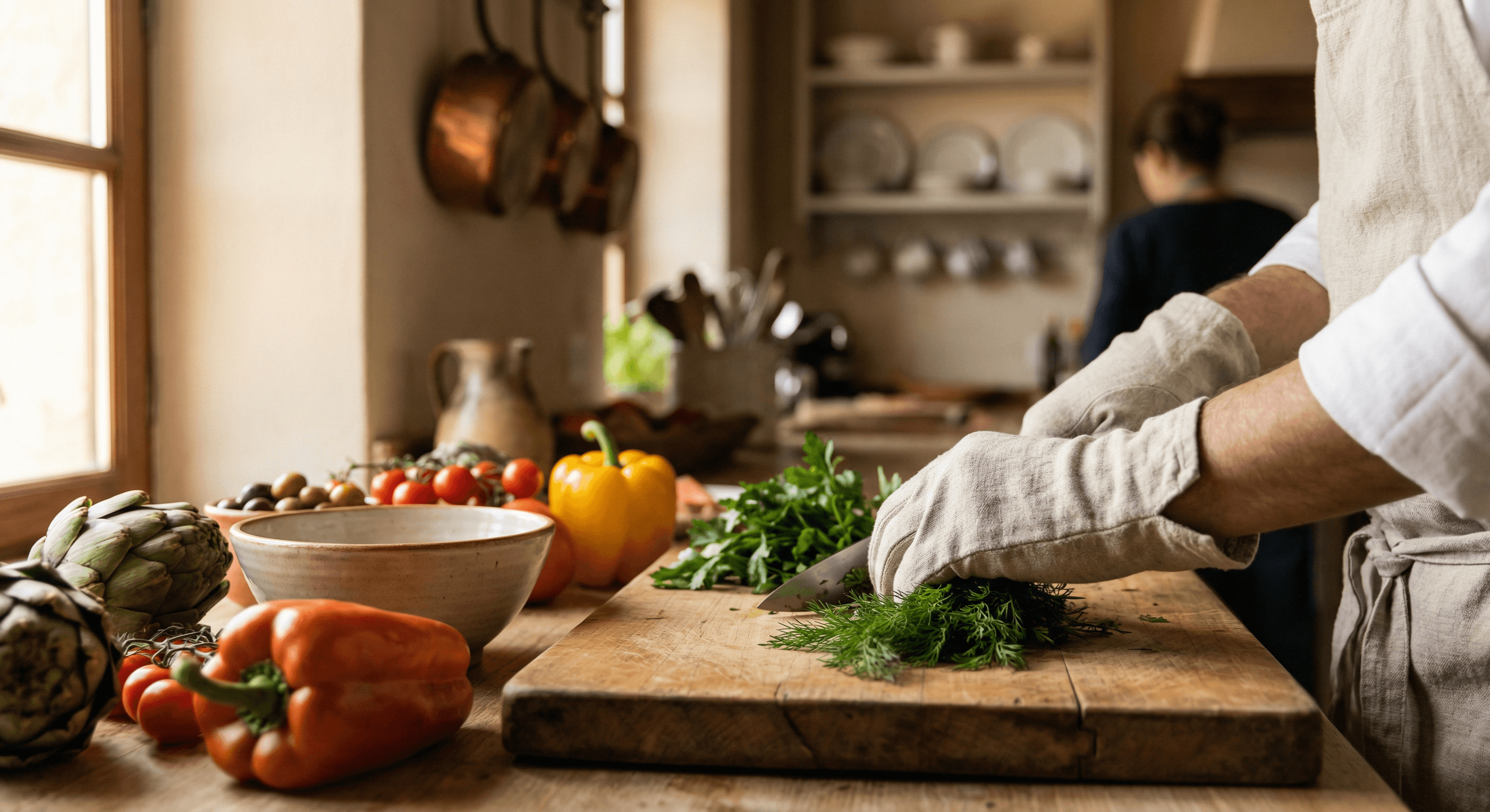 Behind the scenes: Prepping fresh ingredients
