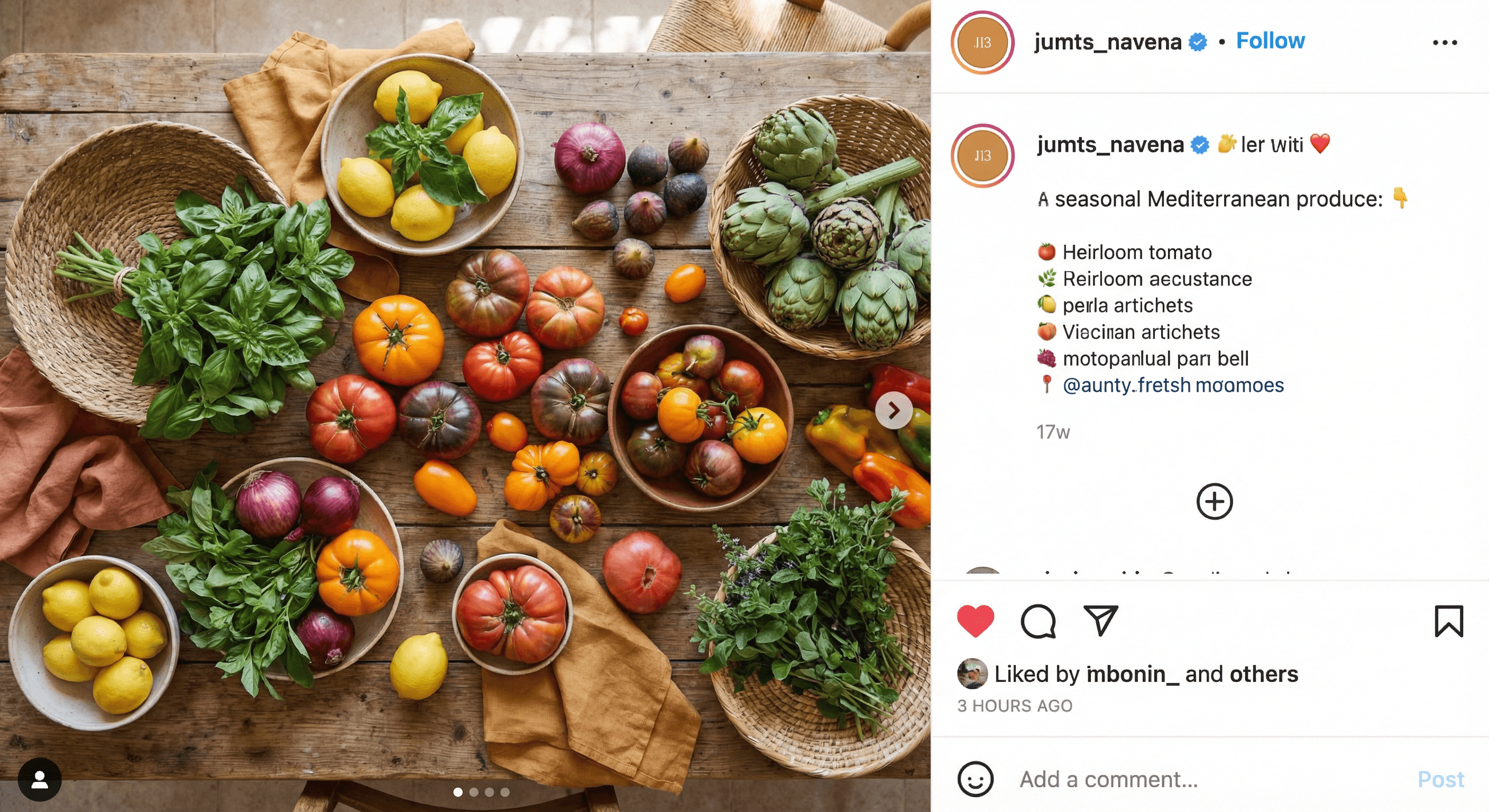 Seasonal market haul - fresh Mediterranean produce