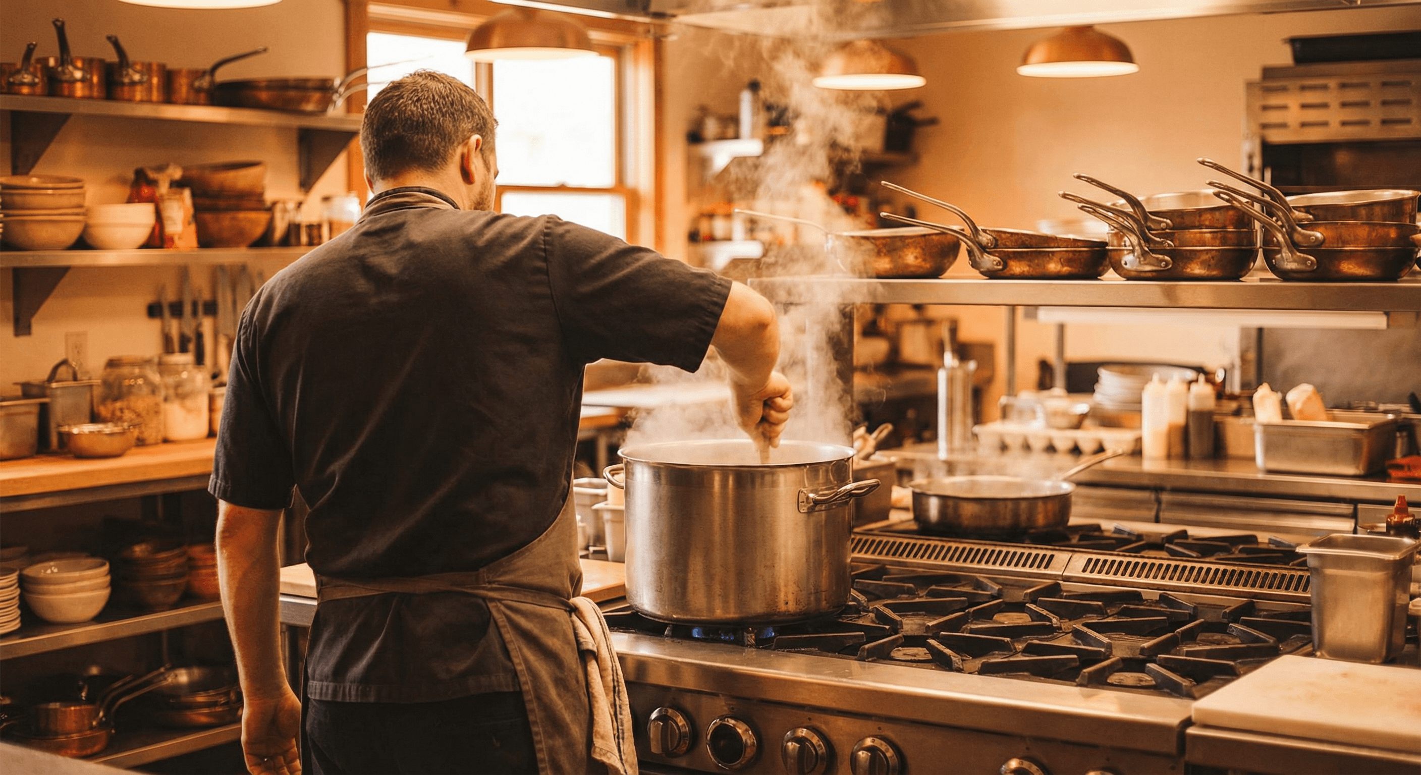 In the kitchen - where the magic happens